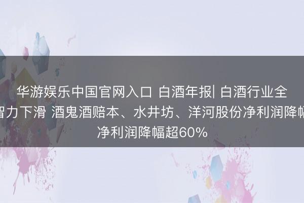 华游娱乐中国官网入口 白酒年报| 白酒行业全体盈利智力下滑 酒鬼酒赔本、水井坊、洋河股份净利润降幅超60%