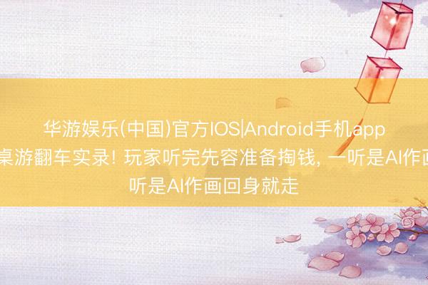 华游娱乐(中国)官方IOS|Android手机app下载 日本桌游翻车实录! 玩家听完先容准备掏钱， 一听是AI作画回身就走