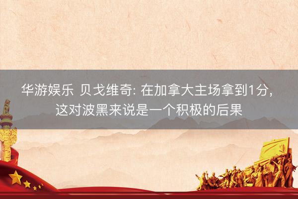 华游娱乐 贝戈维奇: 在加拿大主场拿到1分， 这对波黑来说是一个积极的后果